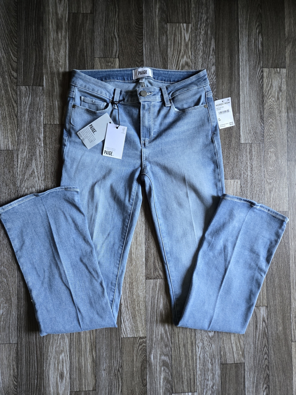 NWT- PAIGE Mid Rise Manhattan 32" Bootcut Jean Women's Size 28 - Picture 7 of 14